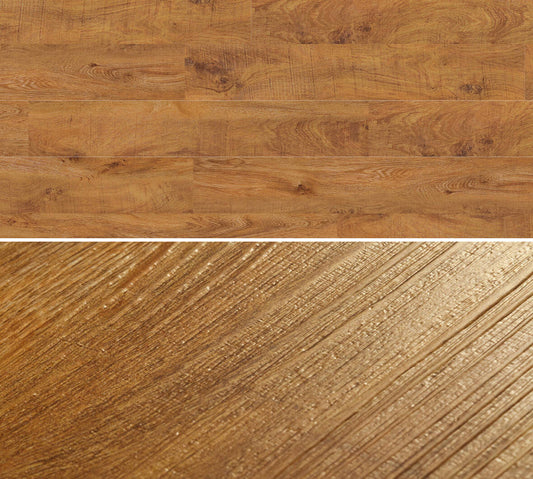 Flächenansicht des Dekors / Detailansicht der Oberflächenprägung