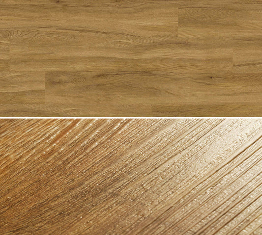 Flächenansicht des Dekors / Detailansicht der Oberflächenprägung