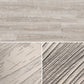 Flächenansicht des Dekors / Detailansicht der Oberflächenprägung (links: CLICK COLLECTION / rechts: SPC - CORE COLLECTION)